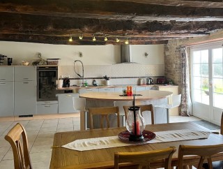 Lovely traditional Breton 3 bedroomed stone property with double garage , 279,500.00 €, Serent, Morbihan, 56460