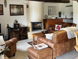 Lovely traditional Breton 3 bedroomed stone property with double garage , 279,500.00 €, Serent, Morbihan, 56460